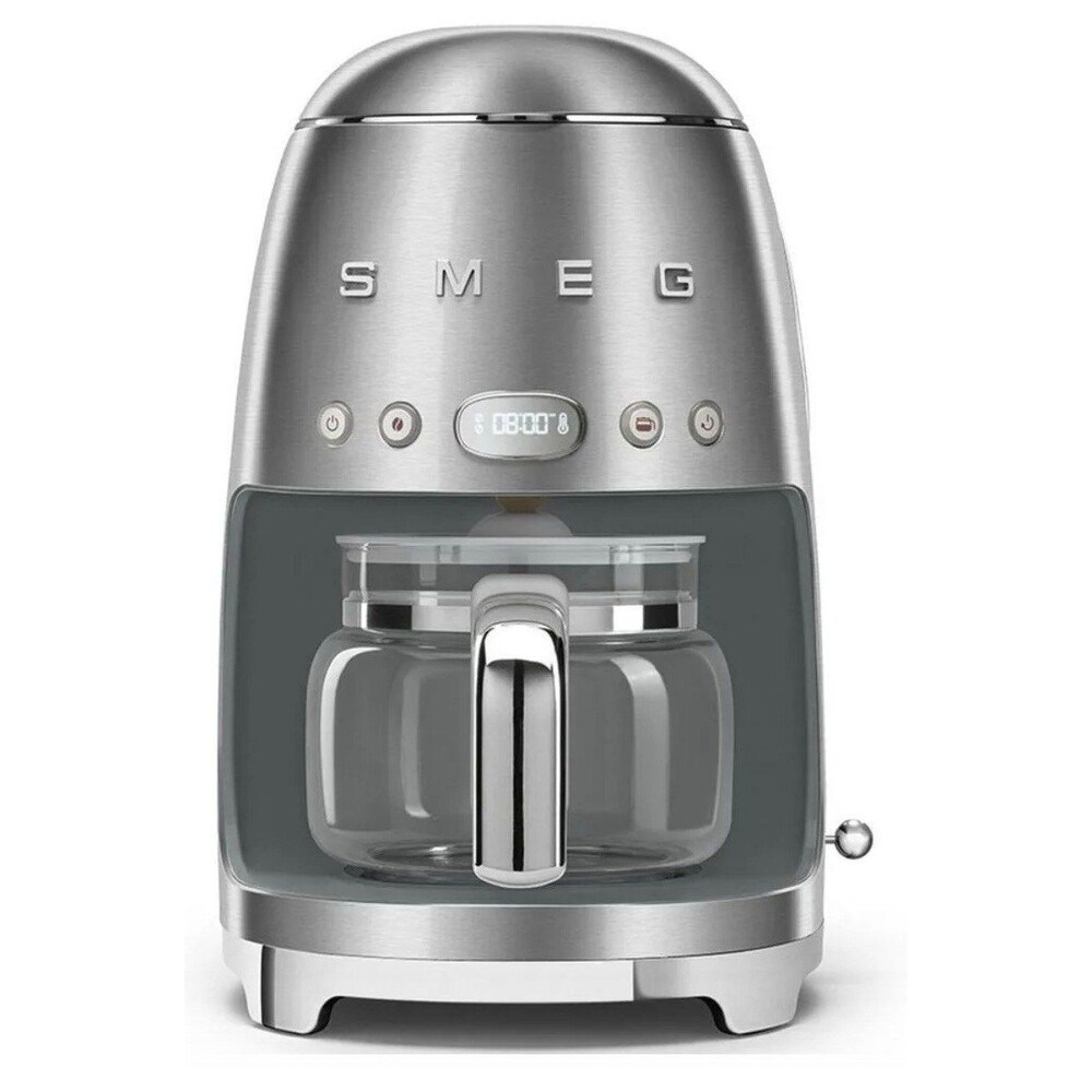Smeg 50's Retro Style Aesthetic Drip Coffee Machine in stainless